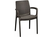 KETER BALI MONO Záhradná stolička, 55 x 60 x 83 cm, hnedá 17190206