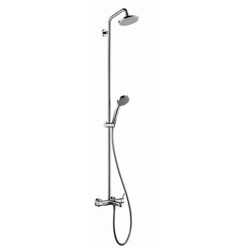 Hansgrohe CROMA 100 Showerpipe k vani, páková batéria DN15, chróm 27201000