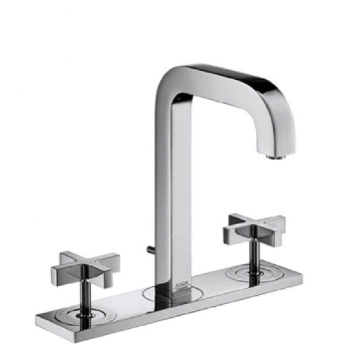 Hansgrohe Axor Citterio Tříotv. umýv. arm. s kríž. kohúty a krát. výtokom, chróm 39134000