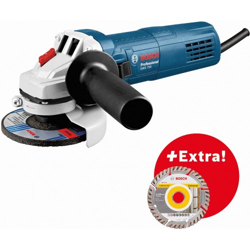 BOSCH GWS 750-125 PROFESSIONAL Uhlová brúska, 1x diamantový kotúč 060139400D