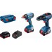 BOSCH GSR 18V-50 + GDX 180-LI (3x 5,0 Ah + GAL 188CV), L-boxx 136 06019G5227