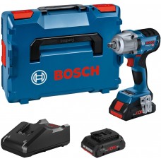 BOSCH GDS 18V-450 PC Aku rázový uťahovač, L-BOXX, GAL 18-40, 2x 4.0Ah 06019K4102