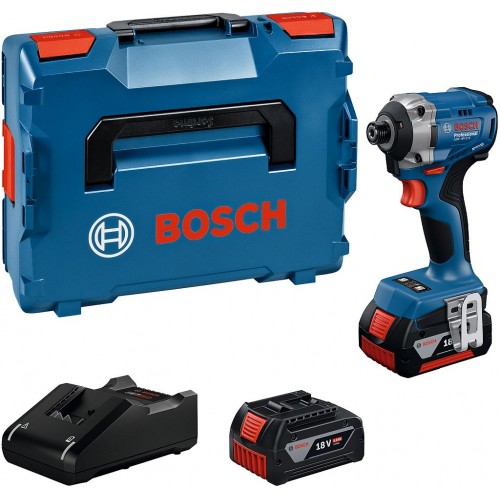 BOSCH GDR 18V-215 PROFESSIONAL Rázový uťahovač, 2x GBA 4.0Ah, L-BOXX 06019N2002