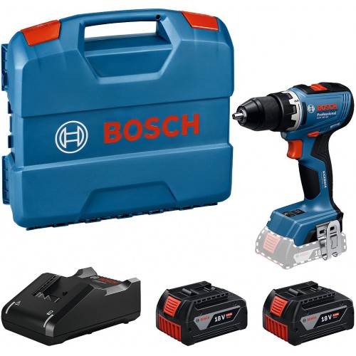 BOSCH GSR 18V-65 PROFESSIONAL Vŕtací skrutkovač, 2× GBA 5.0Ah, L-Case 06019N3232