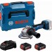 BOSCH GWS 18V-11 PROFESSIONAL Uhlová brúska, 2x GBA 18V 5.0Ah, L-BOXX 06019N4103