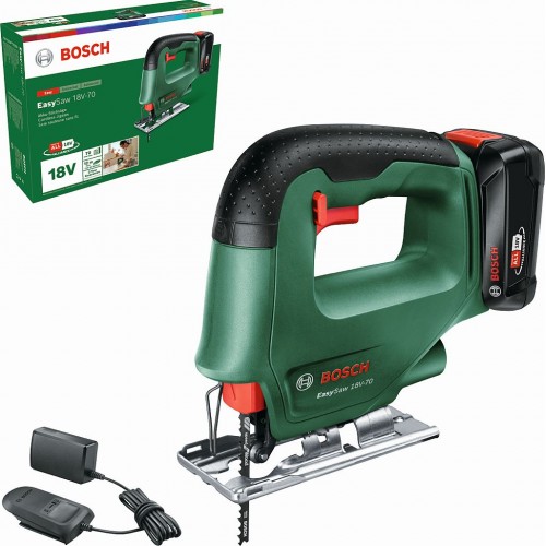 BOSCH EasySaw 18V-70 Akumulátorová priamočiara píla,1x 18V 2.0Ah 0603012002