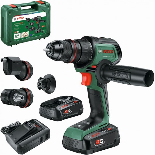 BOSCH AdvancedDrill 18V-80 QuickSnap Akumulátorový vŕtací skrutkovač, 2×2,5 Ah 06039E2004