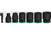 BOSCH Sada PRO Impact Socket Set s adaptérom, 1/2", štandardné, 7 ks 2608003032