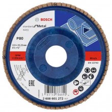 BOSCH Lamelový brúsny kotúč X431, Standard for Metal, 115 mm, 22,23 mm, 80 2608601272