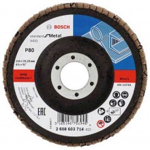 BOSCH Lamelový brúsny kotúč X431, Standard for Metal, 115 mm, 22,23 mm, 80 2608603714