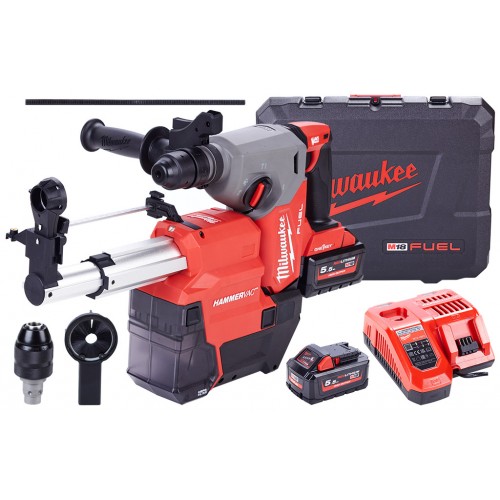 Milwaukee M18 ONEFHXDEL-552C Aku kladivo SDS-Plus 2x5.5 Ah, Kufor 4933478506