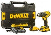 DeWALT DCD778D2T Aku príklepová vŕtačka / skrutkovač (65Nm/18V/2x2,0Ah) kufor Tstak