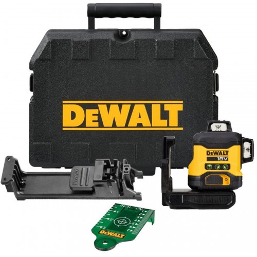 DeWALT DCLE34031N Aku Linkový laser 3 x 360° zelený, XR (18V/bez aku) kufor