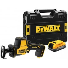 DeWALT DCS369E1T Aku chvostová píla XR (18V/1x1,7Ah Powerstack) bez nabíjačky, kufr Tstak