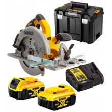 DeWALT DCS572P2 Aku kotúčová píla 184mm XR 18V (2x5,0Ah) kufor Tstak