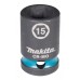 Makita E-16112 kľúč nástrčný 1/2", štvorhran, IMPACT BLACK, 15mm