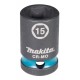 Makita E-16112 kľúč nástrčný 1/2", štvorhran, IMPACT BLACK, 15mm