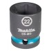 Makita E-16184 kľúč nástrčný 1/2", štvorhran, IMPACT BLACK, 22mm = old B-40191