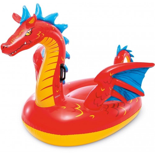 INTEX Nafukovacie zvieratko Dragon Ride-On červená 57577NP