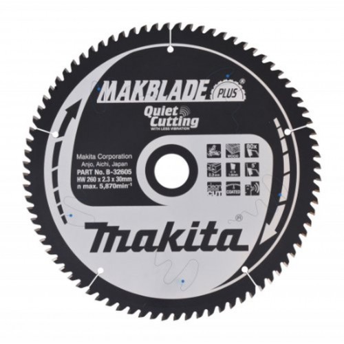 Makita B-32605 kotúč pílový drevo MAKBLADEplus 260x2.3x30mm 80Z