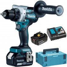 Makita DDF486RTJ Aku bezuhlíkový skrutkovač LXT( 2x5,0Ah/18V) Makpac