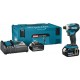 Makita DTD172RTJ Akumulátorový rázový skrutkovač 1/4" Li-ion LXT (2x18V/5,0Ah) Makpac