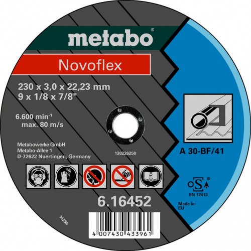 Metabo Novoflex Rezný kotúč 125 x 2,5 x 22,23 oceľ, TF 41 616444000