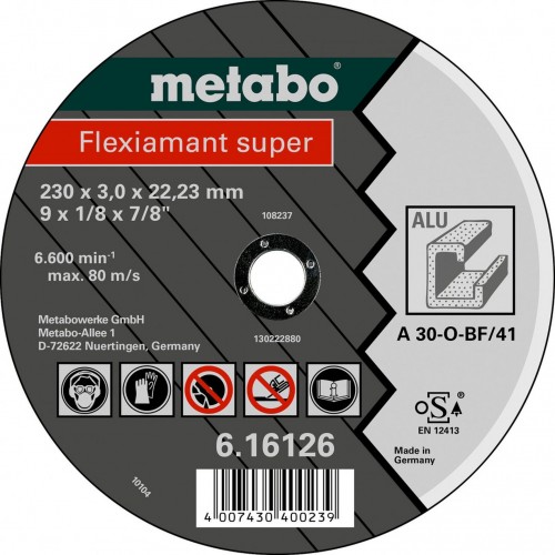 Metabo Flexiamant super Rezný kotúč 125 x 2,5 x 22,23 hliník, TF 41 616752000