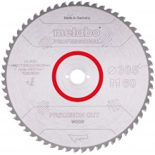 Metabo Pílový kotúč "Precision cut wood - professional" 305x30 Z60 WZ 5° 628228000