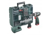 Metabo PowerMaxx BS Basic Akumulátorový skrutkovač 12V 2x2Ah - mobilná dielňa 600080880