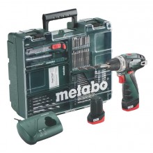 Metabo PowerMaxx BS Basic Akumulátorový skrutkovač 12V 2x2Ah - mobilná dielňa 600080880