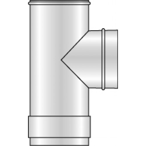 T - kus kouřovodu pelet, nerez