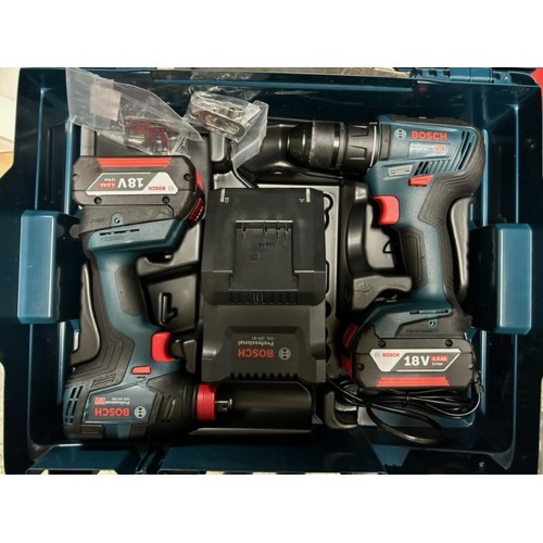 BAZÁR BOSCH Sada: GDX 18V-200 + GSR 18V-50+2× GBA 18V 4.0Ah+GAL 18V-40 06019J2220 POUŽITÉ!