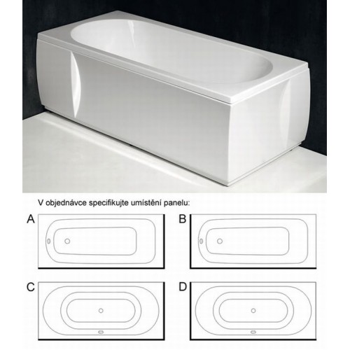 CLEO 180 panel rohový typ " D", výška 59 cm