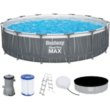 BESTWAY Steel Pro Max Bazén 457 x 107 cm, kartušová filtrácia 561GD