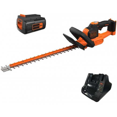 Black & Decker Akumulátorové nožnice na živý plot 55cm, (36V/1x2,5Ah) BCHTS3625L1