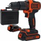 Black & Decker BDCHD18K1B2 Aku príklepová vŕtačka (40Nm/18V/2x2,0Ah) Kufor