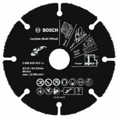 BOSCH Multi Wheel Rozbrusovací kotúč z tvrdokovu 115 X 22,23 mm 2608623012