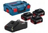 BOSCH Profesionálna súprava 3× akumulátor GBA 18V 5.0Ah+GAL 18V-40, L-BOXX 136, 0615990L3T