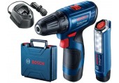 BOSCH GSR 120-LI Akumulátorový vŕtací skrutkovač, 12V 2x2.0Ah 06019G8004