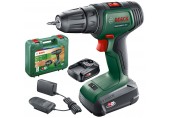 BOSCH UniversalDrill 18V Aku dvojrýchlostný vŕtací skrutkovač, 2x1,5Ah 06039D4002