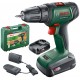 BOSCH UniversalDrill 18V Aku dvojrýchlostný vŕtací skrutkovač, 2x1,5Ah 06039D4002