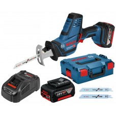 BOSCH GSA 18 V-LI C Akumulátorová píla chvostovka, L-BOXX, 2x 5,0 Ah, 06016A5002