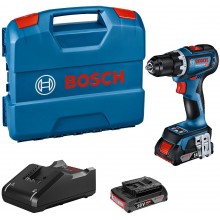 BOSCH GSR 18V-90 C PROFESSIONAL Vŕtací skrutkovač, L-Case, GAL 18V-4, 2×2,0Ah 06019K602