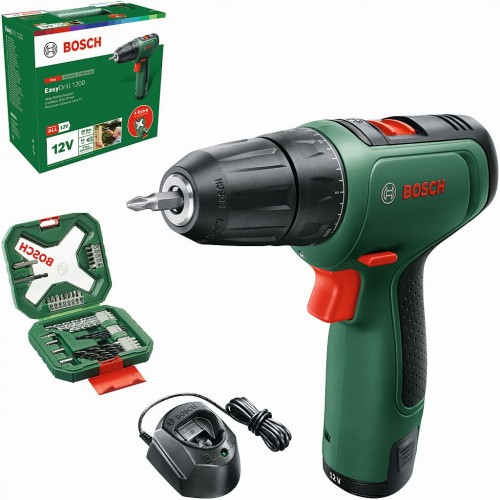 BOSCH EasyDrill 1200 Akumulátorový vŕtací skrutkovač, 1x 1.5Ah 06039D300A