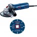 BOSCH GWS 9-125 S PROFESSIONAL Úhlová bruska + 1× dělicí kotouč X-LOCK Carbide Multi Wheel 0615990N3G