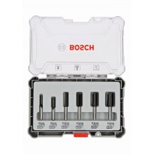 BOSCH Sada frézovacích bitov, rovný 8 mm driek 2607017466