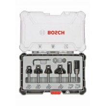 BOSCH Sada frézovacích bitov, zarovnávanie a zaobľovanie, 6 mm driek 2607017468