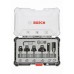 BOSCH Sada frézovacích bitov, zarovnávanie a zaobľovanie, 6 mm driek 2607017468