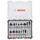 BOSCH Sada frézovacích bitov, 15 ks, zmiešané, 6 mm driek 2607017471